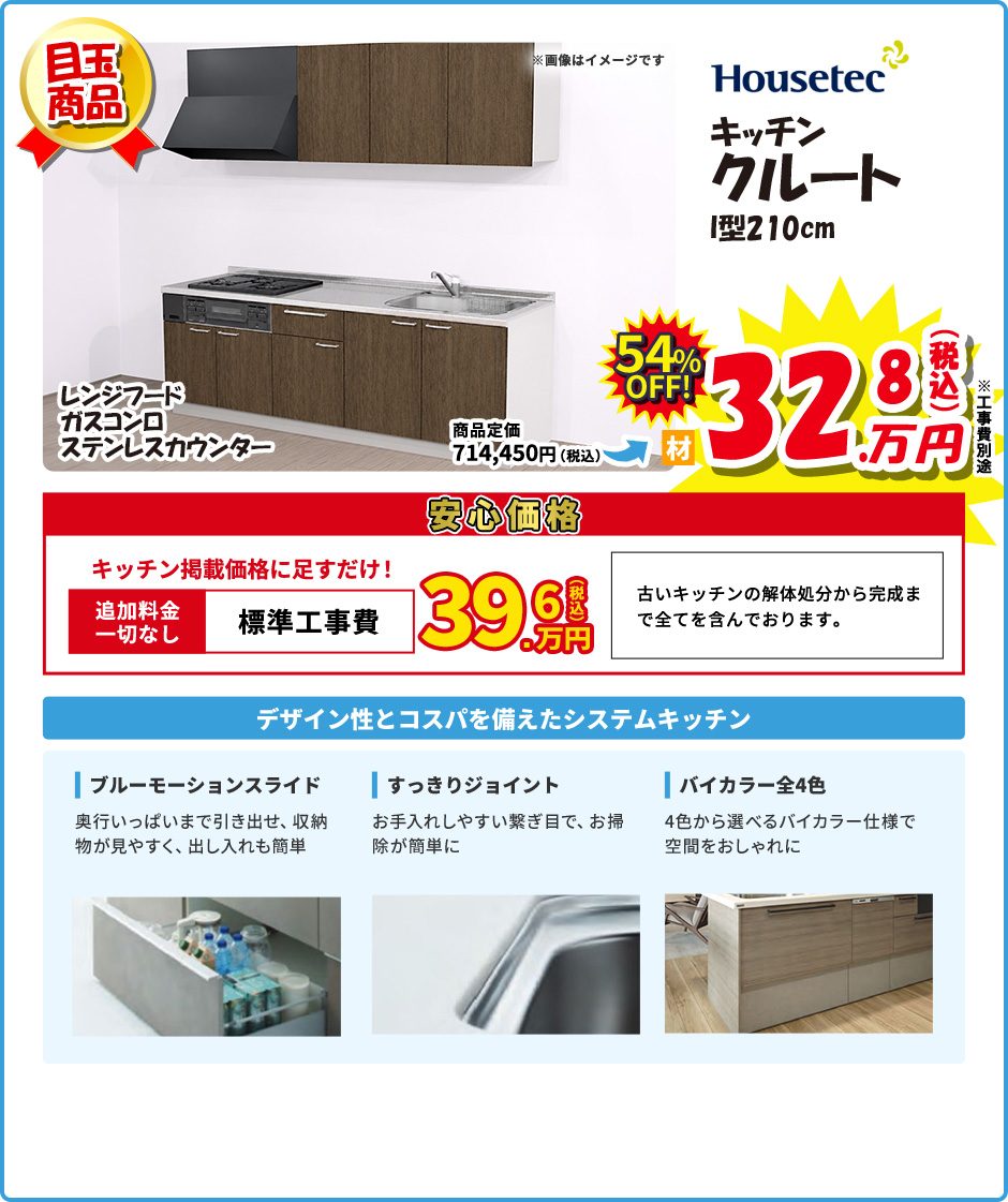 Housetec キッチン クルート