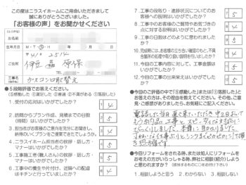 静岡県伊豆市原保　I様の声