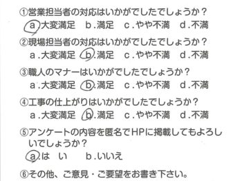 静岡県伊豆市　H様の声