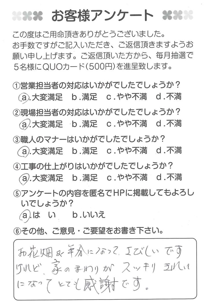   静岡県三島市　T様の声