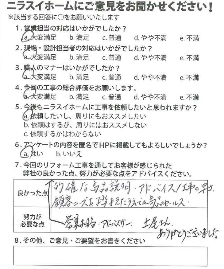   静岡県熱海市　K様の声