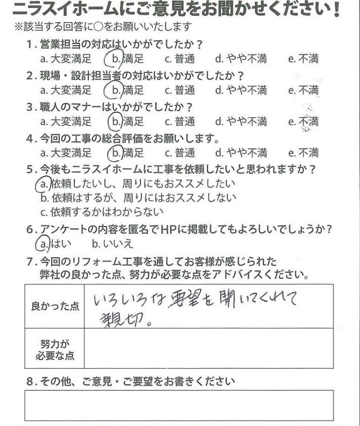   静岡県伊豆の国市　U様の声