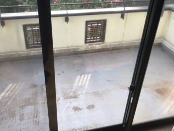 静岡県田方郡函南町／ベランダリフォーム　I様邸／防水工事／1日目【洗浄】