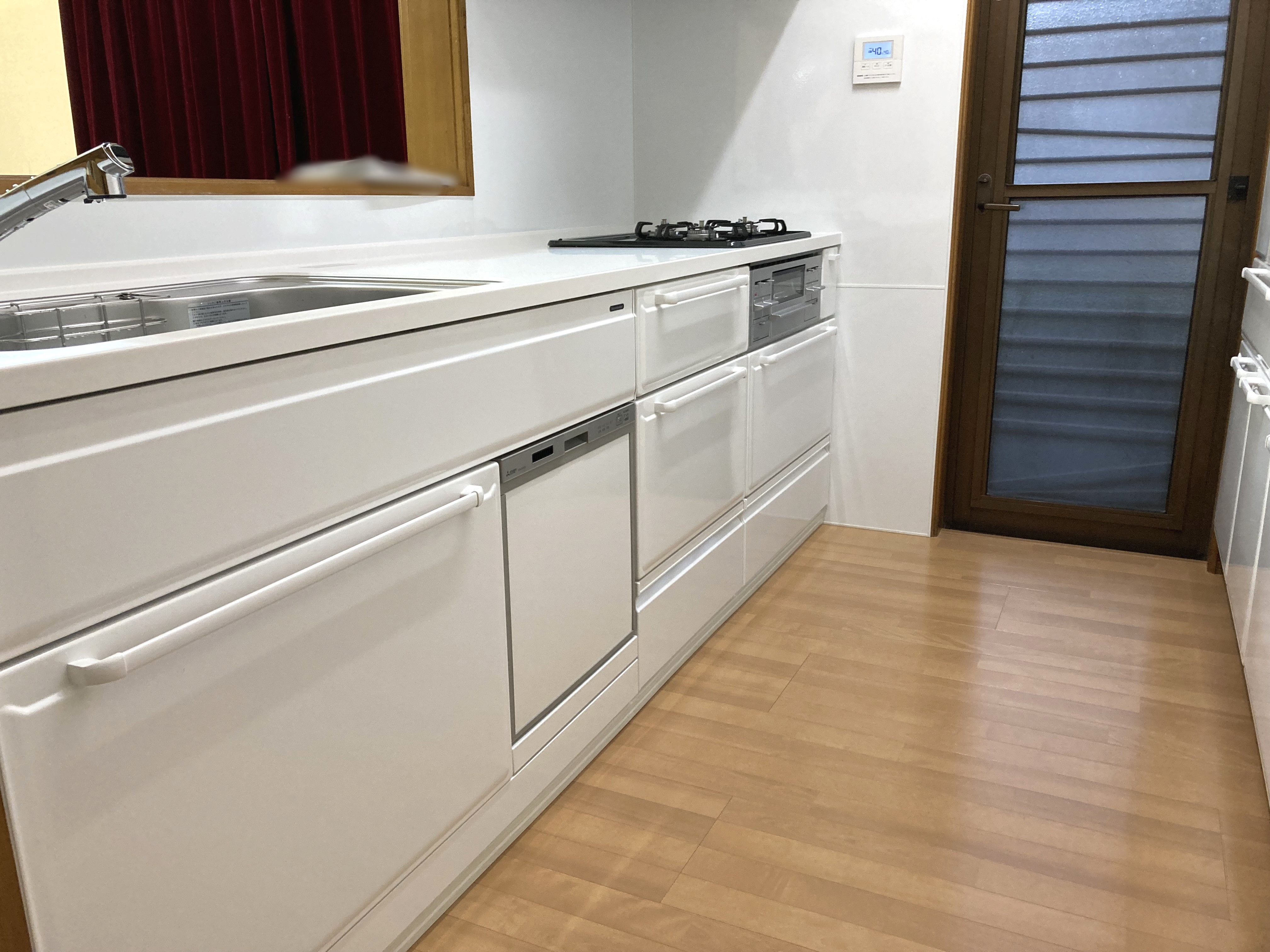 静岡県東部地区/キッチンリフォーム V様邸/経年劣化/3日目【キッチン設置完了】