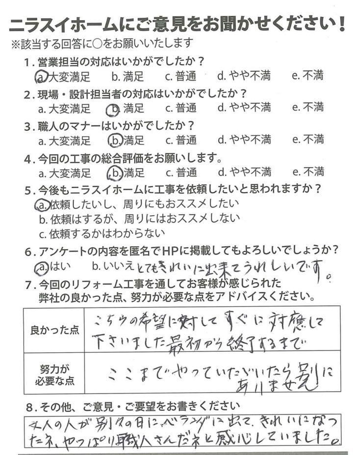   静岡県伊豆の国市　I様の声