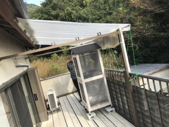 沼津市三津内浦/ベランダ樹脂床交換・テラス屋根設置工事H様邸/【樹脂床交換・補強・ベランダ屋根・テラス屋根 】