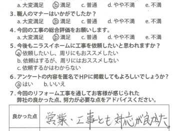 静岡県駿東郡清水町　I様の声