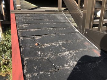 静岡県伊豆の国市古奈／下屋改修・屋根外壁塗装工事Ｙ様邸／雨漏り修理・外装改修工事・屋根の割れ