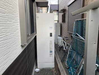 静岡県／電気温水器～エコキュート交換Ｈ様邸／エコキュート交換・給湯器交換