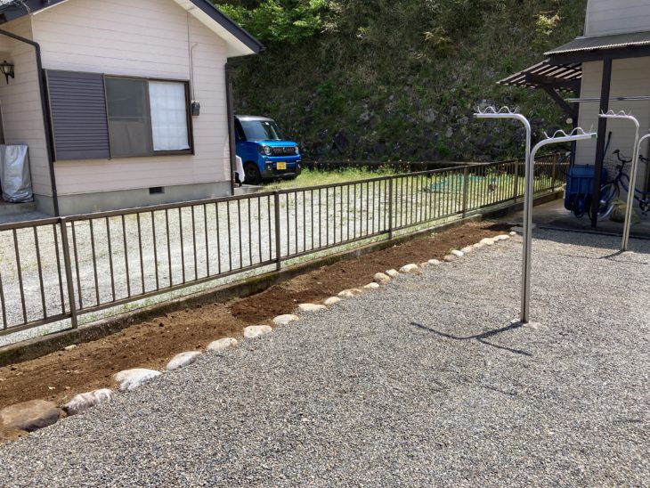 静岡県伊豆の国市韮山山木／抜根工事Ｋ様邸／外構リフォーム・根の撤去・盛り土