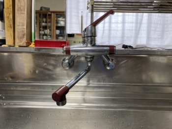 静岡県三島市大宮町／キッチン水栓交換工事／キッチンリフォーム・KVK・MSK110KER2T