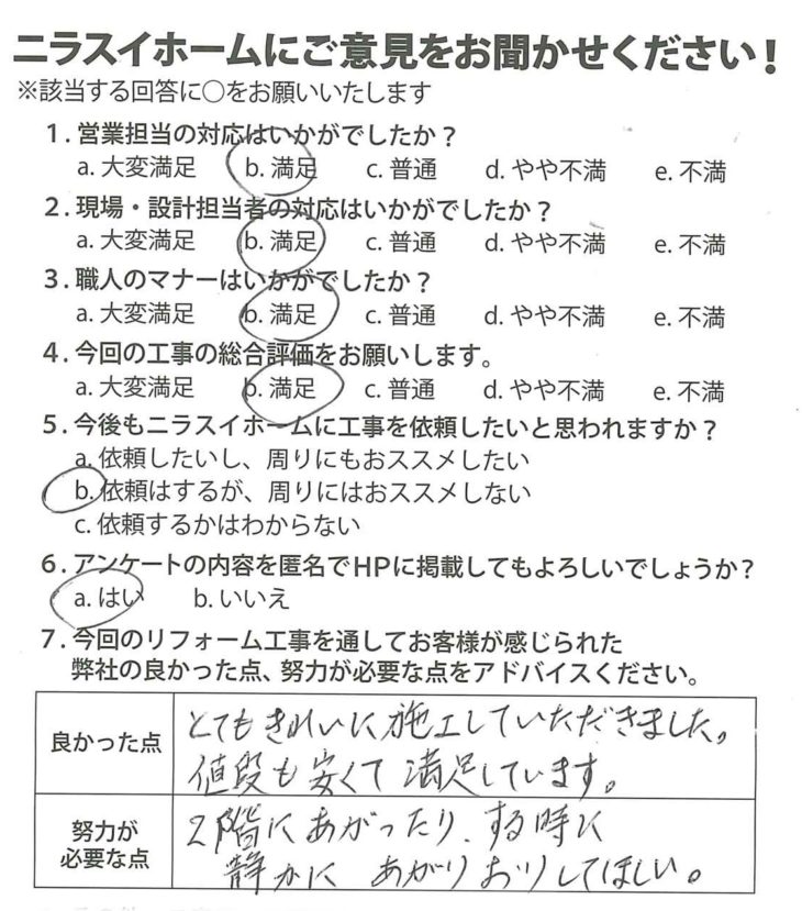   静岡県沼津市　N様の声