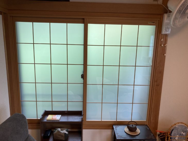 静岡県伊豆の国市中／LDK掃き出し窓・和室・寝室・洋室内窓設置工事／防寒対策・YKKapウインドウマドリモプラマードU