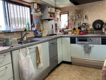 静岡県伊豆の国市韮山山木／キッチン改修Ｓ様邸／キッチンリフォーム・クリナップラクエラ・クッションフロアー張り替え・助成金使用