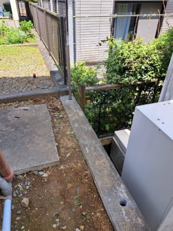 静岡県伊豆の国市長岡／フェンス設置工事／外構リフォーム・コア抜き工事