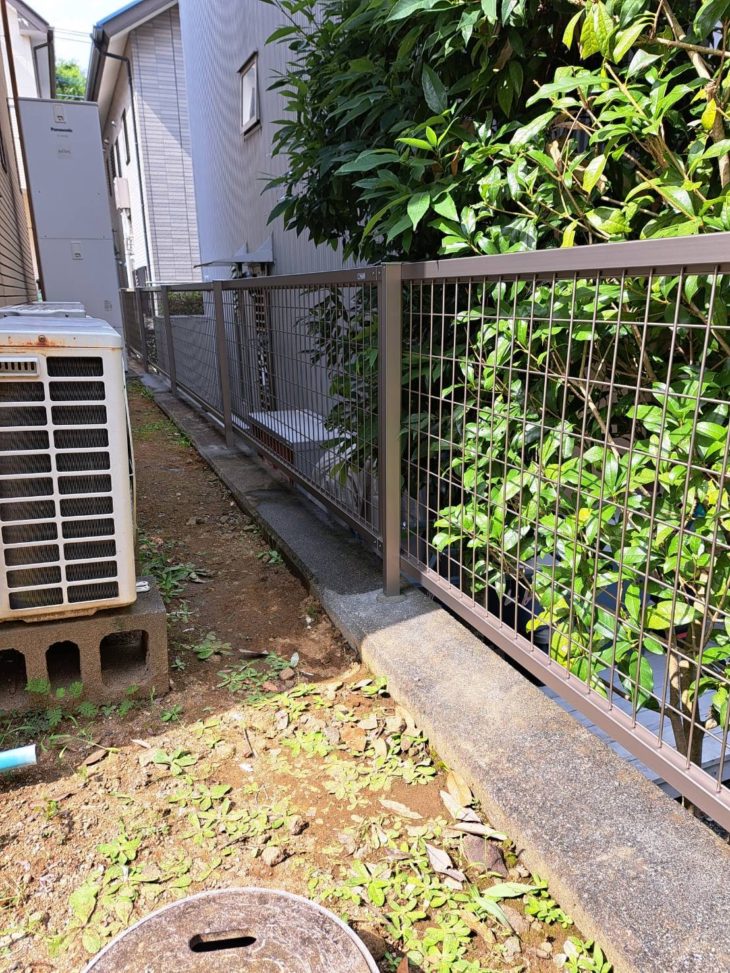 静岡県伊豆の国市長岡／フェンス設置工事／外構リフォーム・コア抜き工事