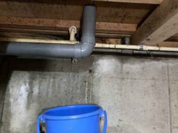 静岡県伊豆の国市／給湯配管漏水補修工事Ｙ様邸／配管修理・配管工事・水漏れ