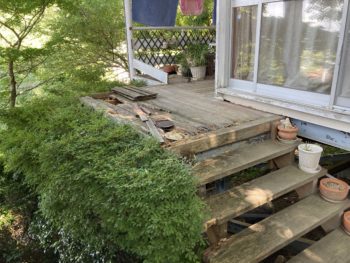 静岡県函南町上沢／デッキ改修工事／木造デッキ、木製デッキ、ウッドデッキ