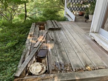 静岡県函南町上沢／デッキ改修工事／木造デッキ、木製デッキ、ウッドデッキ