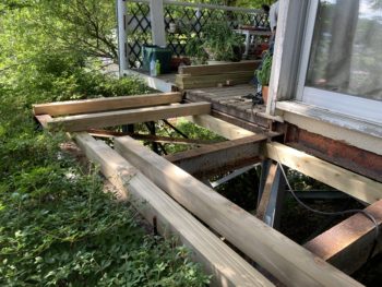 静岡県函南町上沢／デッキ改修工事／木造デッキ、木製デッキ、ウッドデッキ