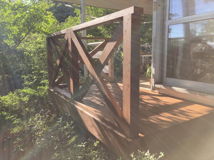 静岡県函南町上沢／デッキ改修工事／木造デッキ、木製デッキ、ウッドデッキ