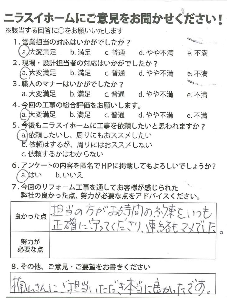   静岡県熱海市　K様の声