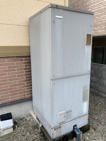 静岡県沼津市原／電気温水器→エコキュート交換工事／仮設ボイラー