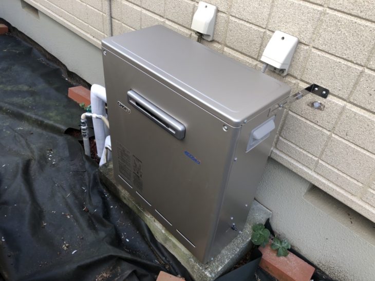 静岡県函南町柏谷／給湯器交換工事／エコジョーズ・エコ機能付き給湯器