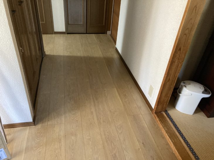 静岡県伊豆の国市南江間／キッチン改修工事・リビング内装工事／キッチンリフォーム・LIXILリクシルシエラ・内装リフォーム・フローリング張り替え・NODA　ウォークフィット6 