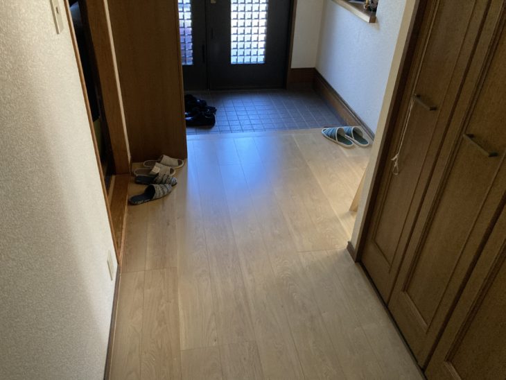 静岡県伊豆の国市南江間／キッチン改修工事・リビング内装工事／キッチンリフォーム・LIXILリクシルシエラ・内装リフォーム・フローリング張り替え・NODA　ウォークフィット6 