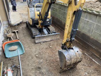 静岡県函南町仁田／外構工事／外構リフォーム・お庭リフォーム・お庭づくり・刷毛引き仕上げ