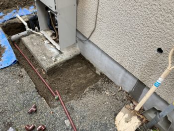 静岡県三島市東大場／給湯配管新設工事／給湯器・配管修理・配管交換・鉄管・サビ