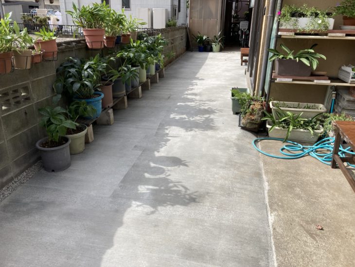 静岡県函南町仁田／外構工事／外構リフォーム・お庭リフォーム・お庭づくり・刷毛引き仕上げ