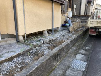 静岡県三島市藤代町/外構改修工事/外構リフォーム・フェンス設置・LIXILハイサモアT‐10