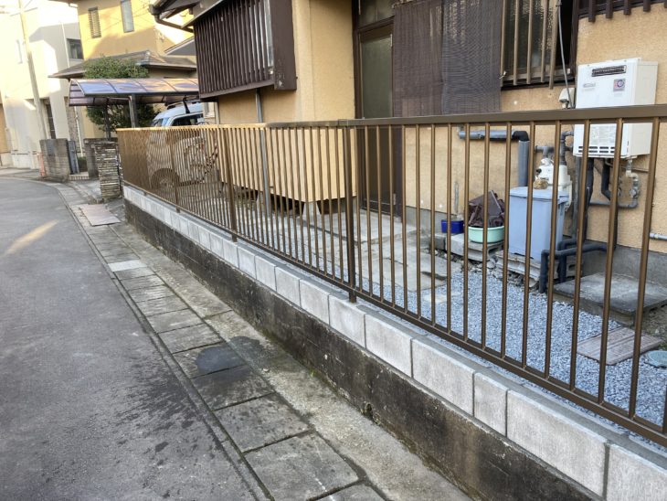 静岡県三島市藤代町/外構改修工事/外構リフォーム・フェンス設置・LIXILハイサモアT‐10