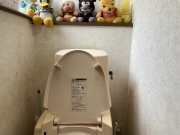 静岡県函南町平井／トイレ改修工事／トイレリフォーム・TOTO　ピュアレストQR・ウォシュレットSB 
