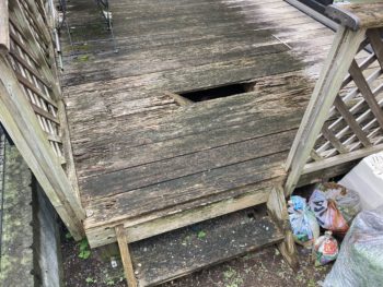 静岡県函南町平井/ウッドデッキ解体工事/外構リフォーム・庭のお手入れ・エクステリア