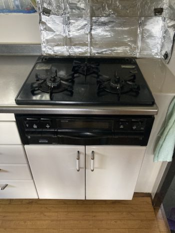 ガスコンロ交換工事　パロマreplaリプラ　PD-509WS-60｜静岡県函南町