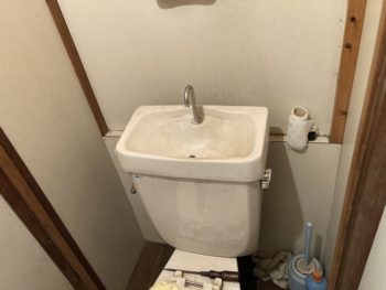 洋式トイレ改修工事　TOTOピュアレストQR　ウォシュレットBV｜静岡県長泉町竹原