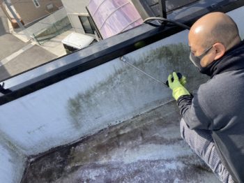 雨漏りのため点検口設置・散水試験工事｜静岡県伊豆の国市三福