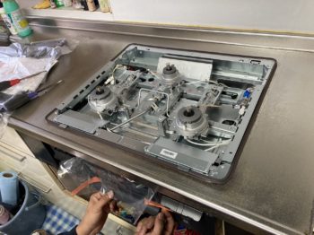 ビルトインガスコンロ交換工事｜静岡県伊豆の国市多田