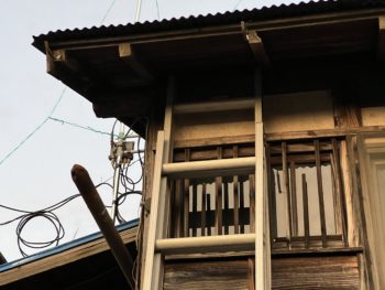 強風で外れてしまった雨樋修理｜静岡県伊豆市K様邸