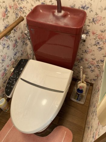 トイレ交換工事・ピュアレストQR  アプリコットF3A／静岡県沼津市大岡
