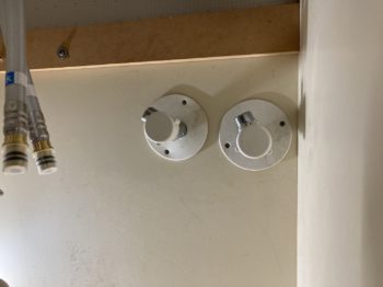 洗面水栓交換工事／静岡県三島市東大場