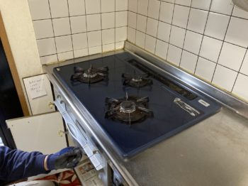 ビルトインガスコンロ交換工事／静岡県三島市谷田