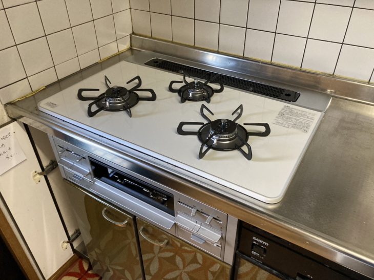 ビルトインガスコンロ交換工事/静岡県三島市谷田