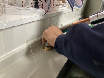 水栓交換工事（キッチン・シャワー）／静岡県三島市東本町