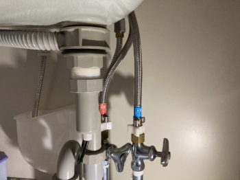 洗面化粧台水栓交換|静岡県函南町間宮