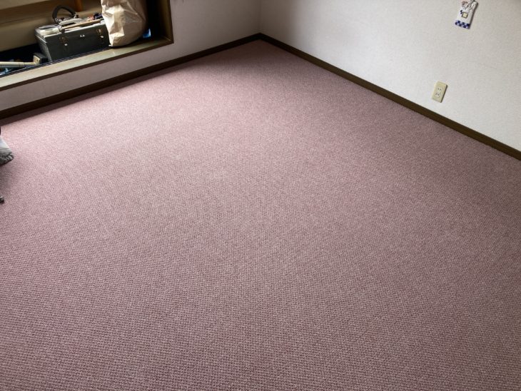 カーペット貼り換え工事｜静岡県三島市佐野見晴台