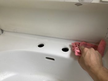 洗面化粧台・水栓交換工｜静岡県三島市東大場Ｔ様邸